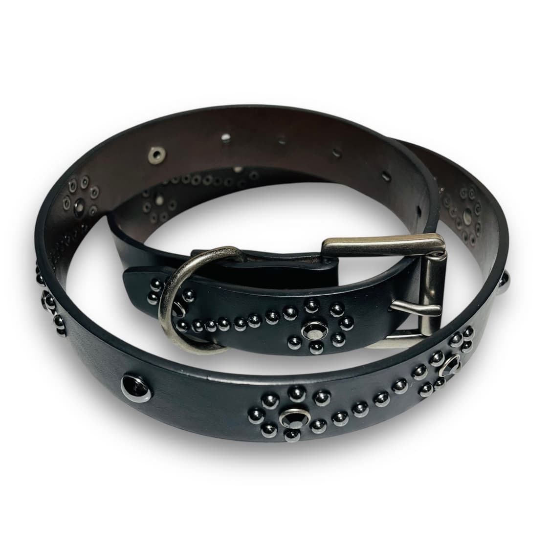 감마갤러리 웨스턴 쥬얼리 블랙 비즈 스터드 벨트 상품이미지1