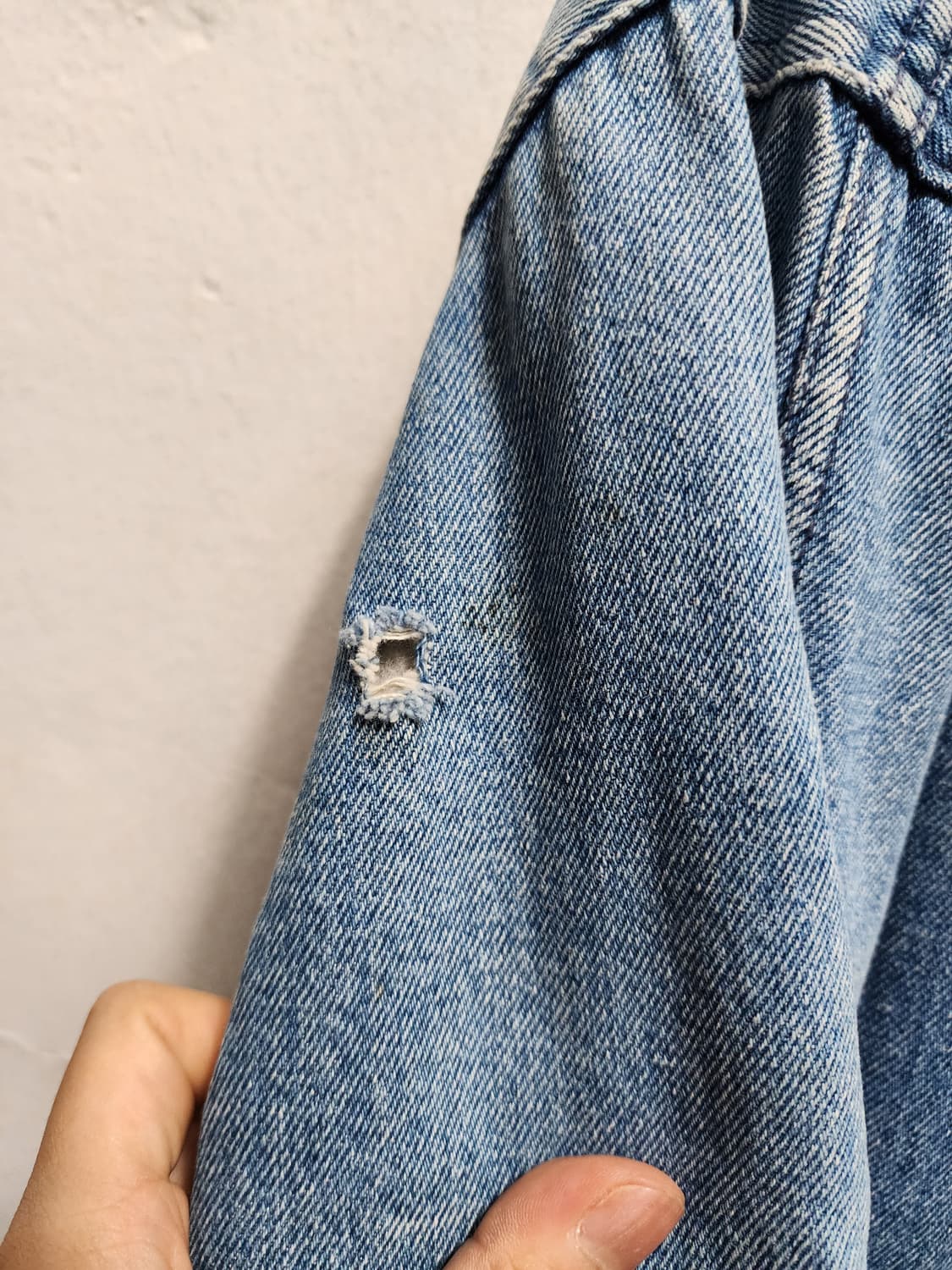 80's 리바이스 화이트탭 한주통산 쉐르파 데님 자켓 상품이미지5