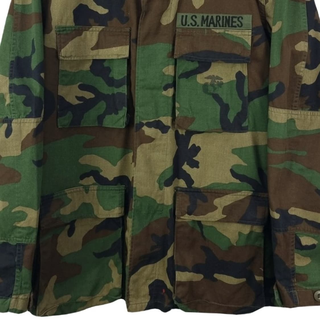 [미군빈티지]80'S U.S 마린 우드랜드 카모 BDU 자켓 M19379 상품이미지5