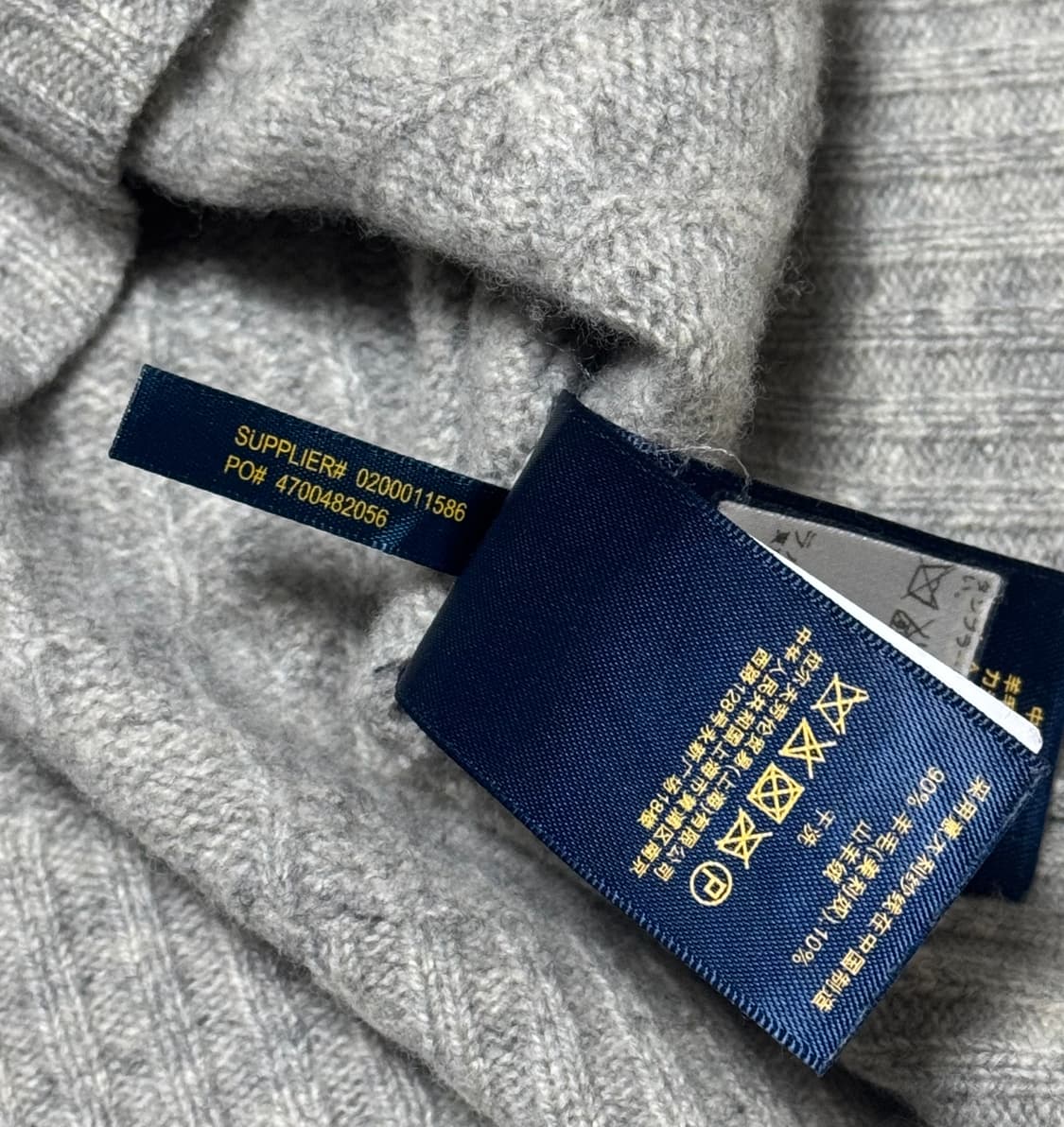 폴로 랄프로렌 그레이 울/캐시미어 니트 상품이미지6