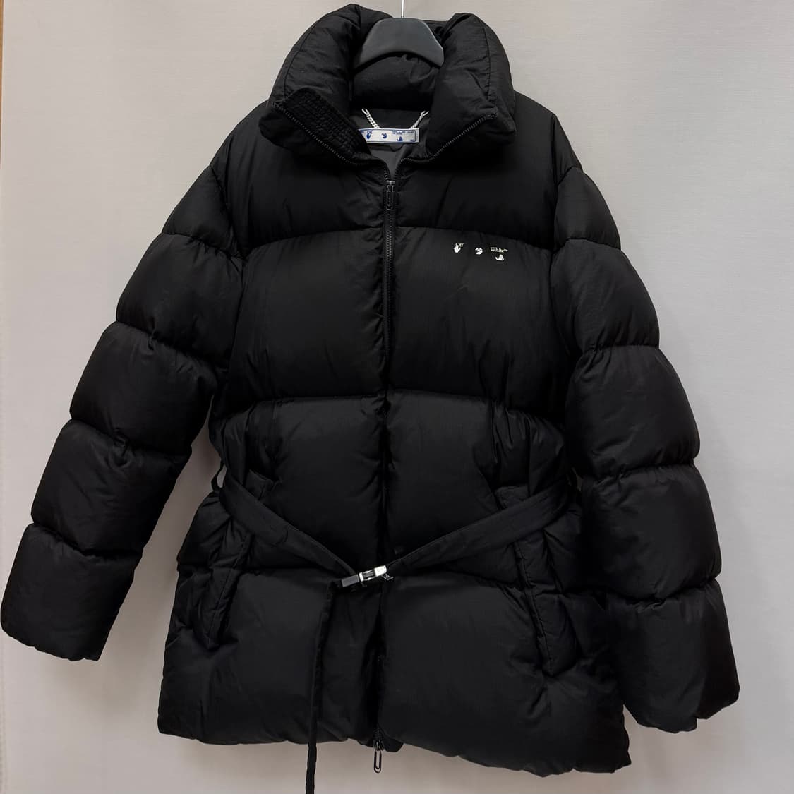 오프화이트 핸드 오프 벨티드 퍼퍼 다운 패딩 자켓 ( 105 ) 상품이미지3