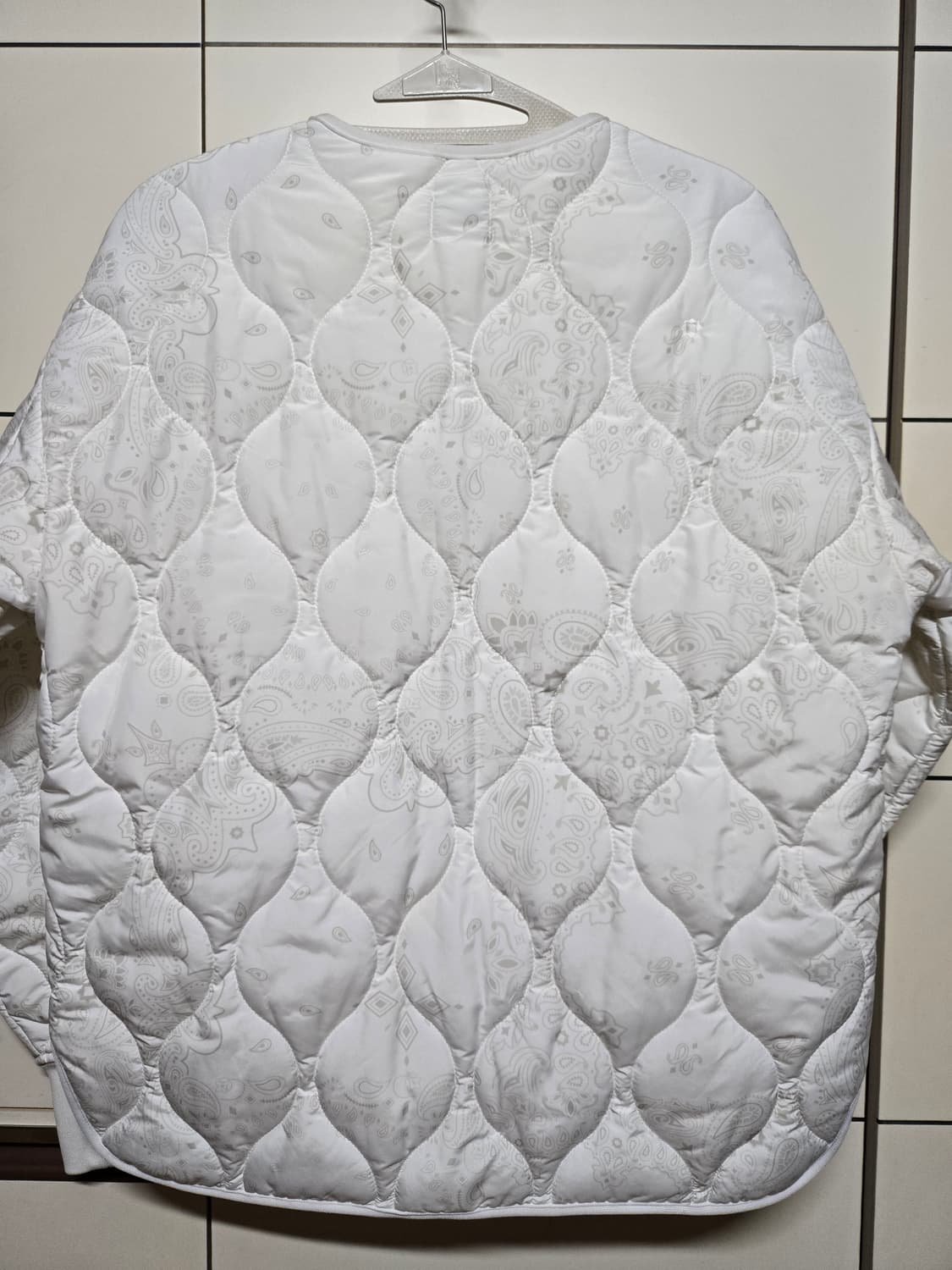 (JAJU/자주)페이즐리 화이트 누빔 자켓(새상품) 상품이미지8