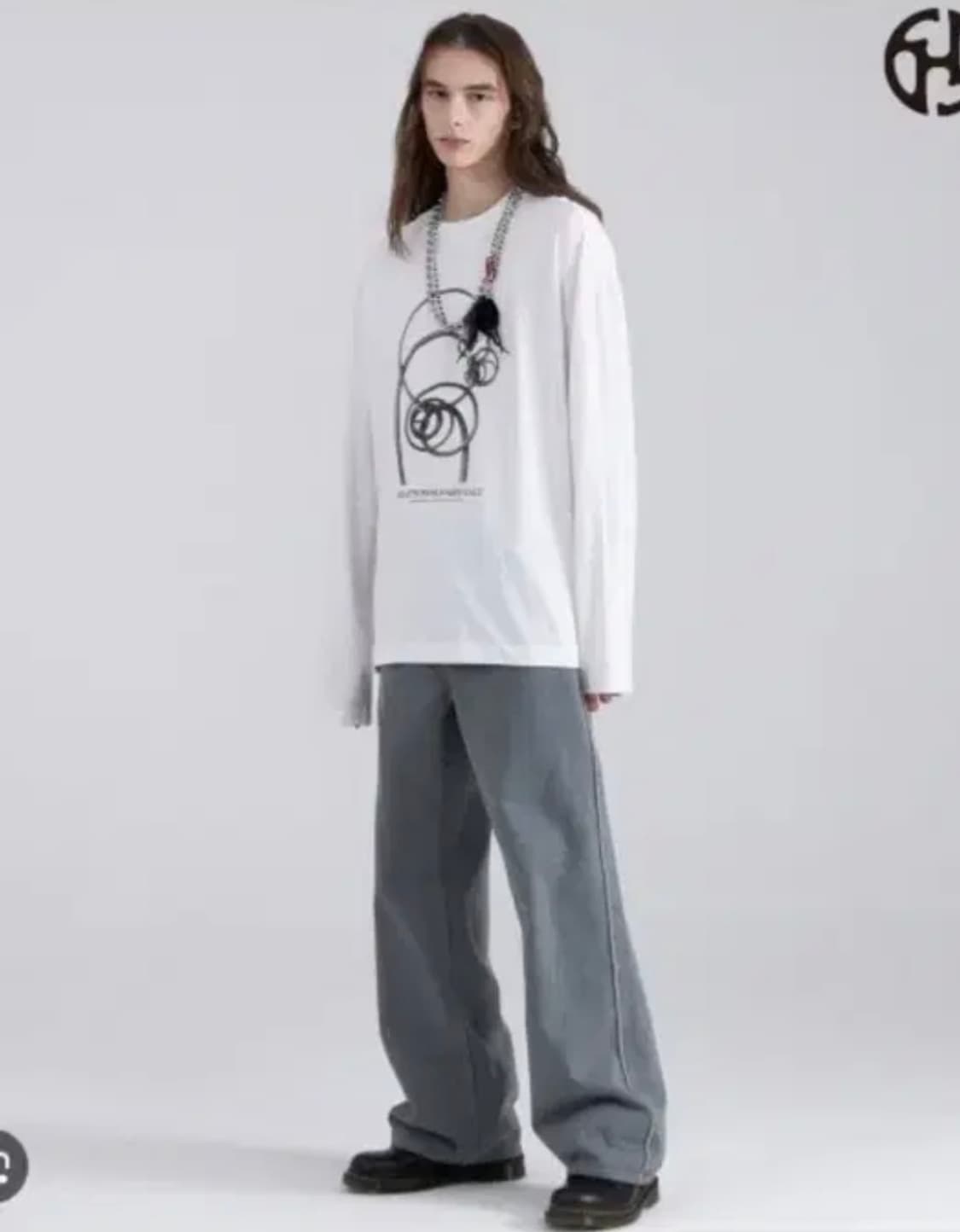 48) 헤더헬렌 그레이 데님 L 상품이미지1