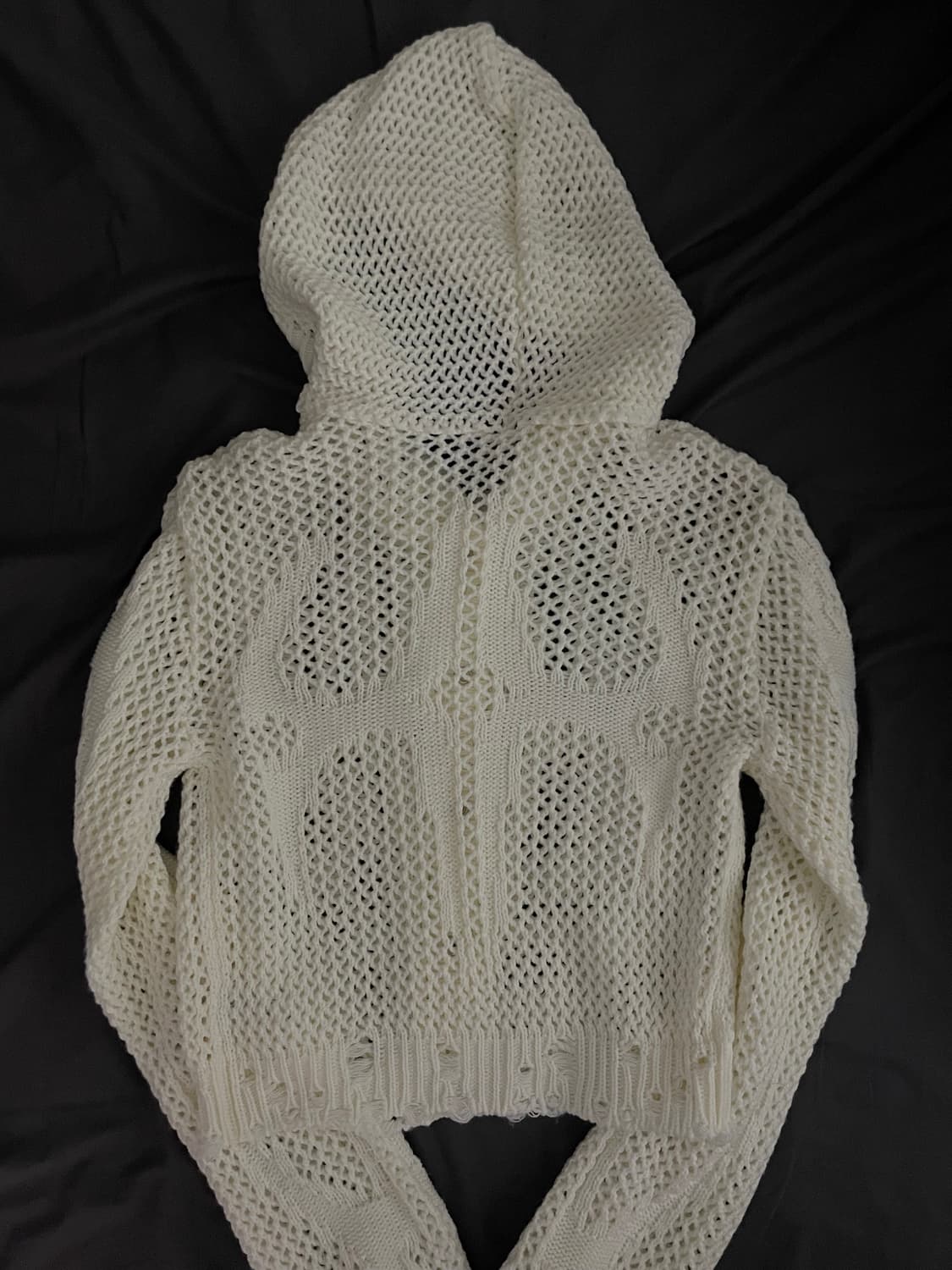 떠그클럽 네트 후드 니트 상품이미지3