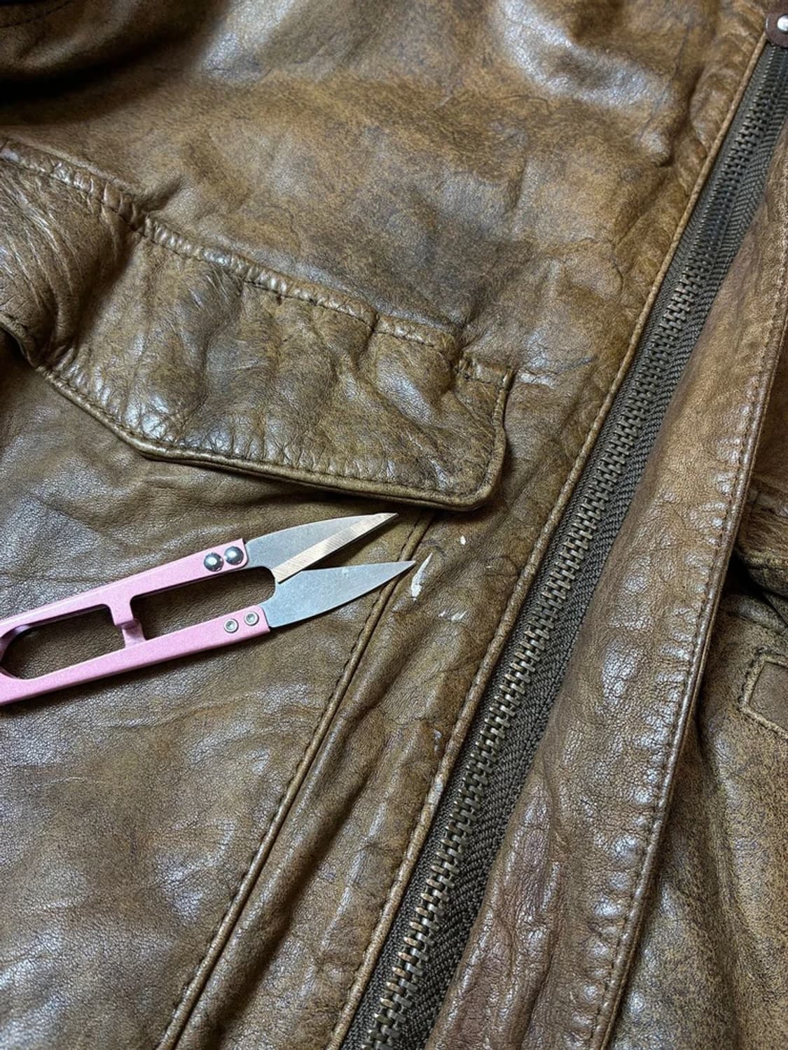 어드벤처 바운드 00's A-2 양가죽 봄버 자켓 PN7329 상품이미지5