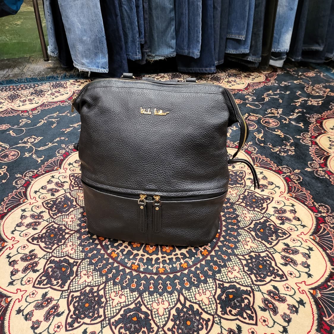 NICOLE 레더 백팩 상품이미지3