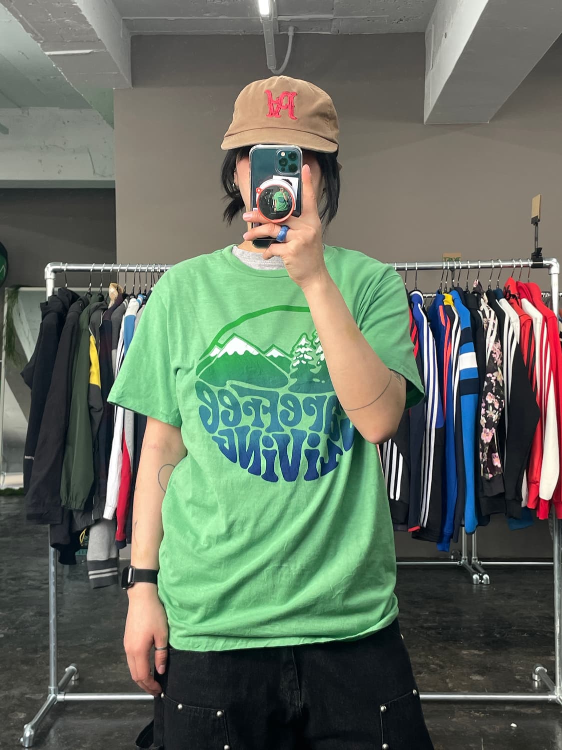 빈티지 프린팅 반팔 티셔츠  상품이미지2