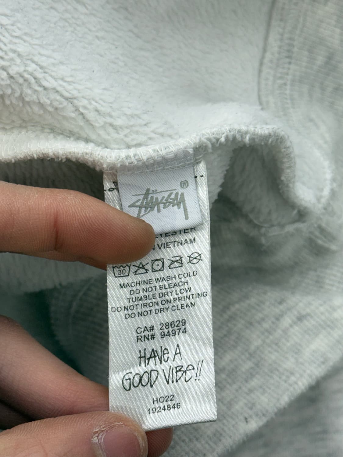 스투시 22fw 8볼 페이디드 후드 애쉬 헤더 상품이미지9