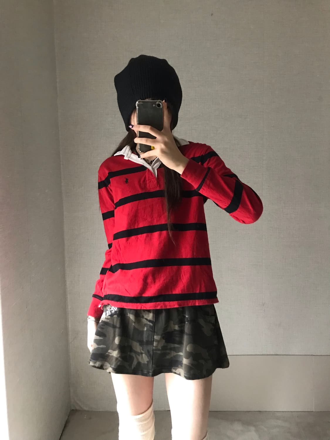 폴로 검빨 스트라이프 럭비티셔츠 상품이미지3