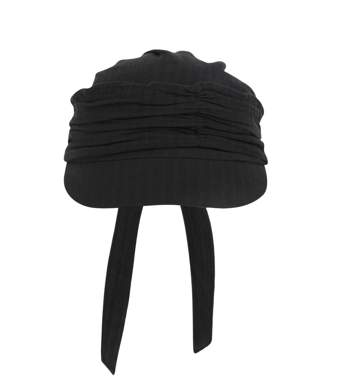 KNOT SHIRRING CAP BLACK 상품이미지1