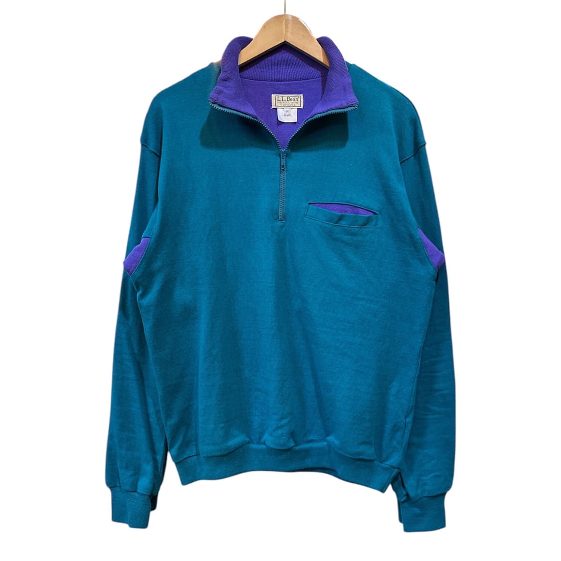 LL Bean USA 빈티지 플리스 반 집업 상품이미지1