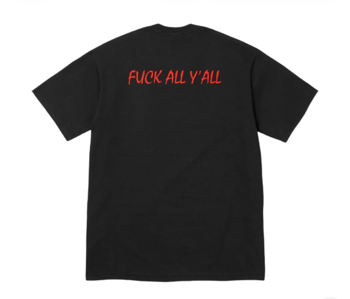 슈프림 스플릿 티셔츠 블랙 - 25FW 상품이미지2