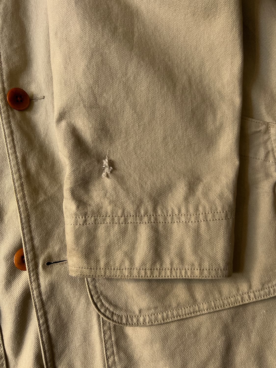 [L]L.L.Bean USA 엘엘빈 타탄체크 라이닝 아이보리 헌팅 자켓 상품이미지6