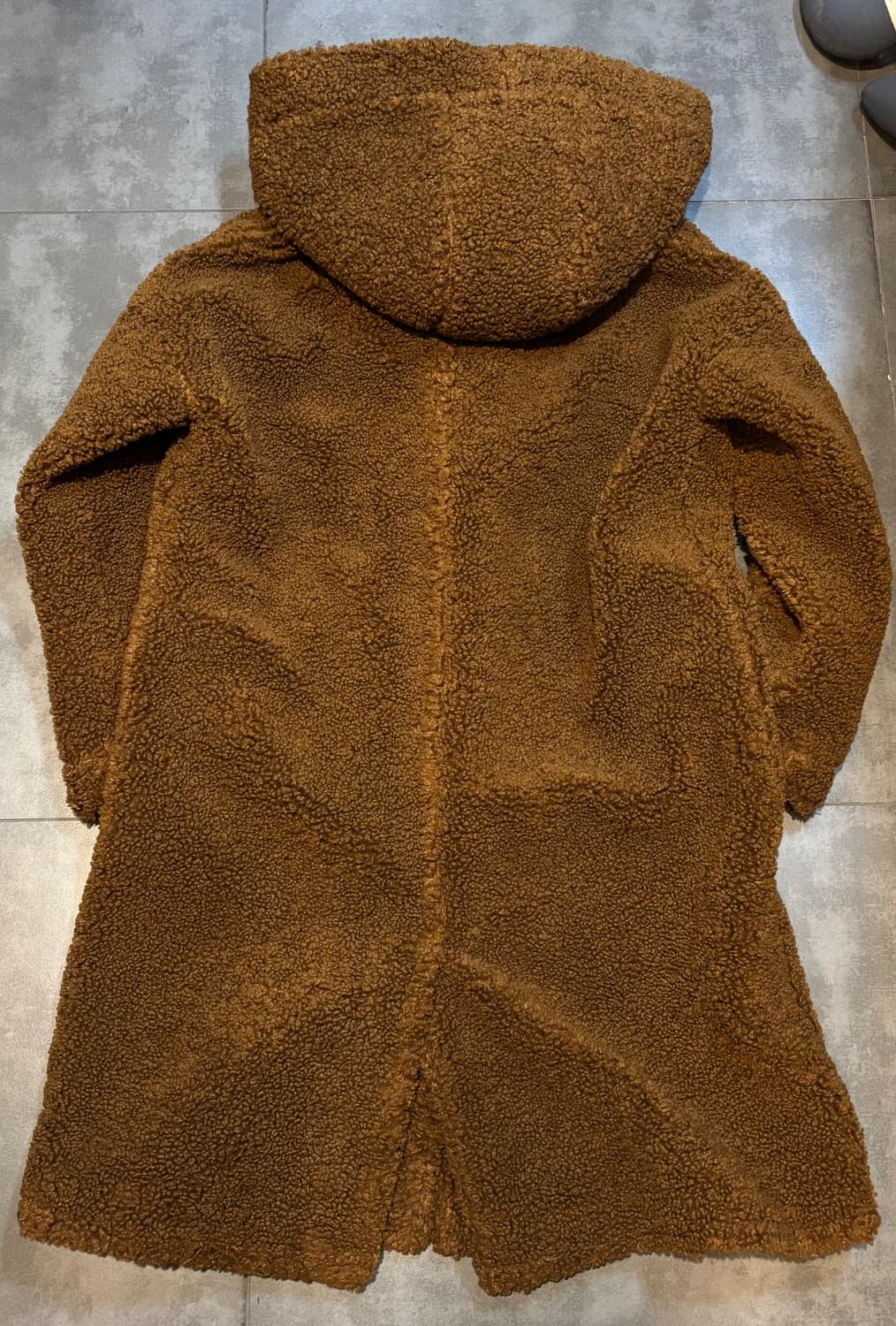 로라로라rolarola 뽀글이 부클 후드 롱 코트 상품이미지3