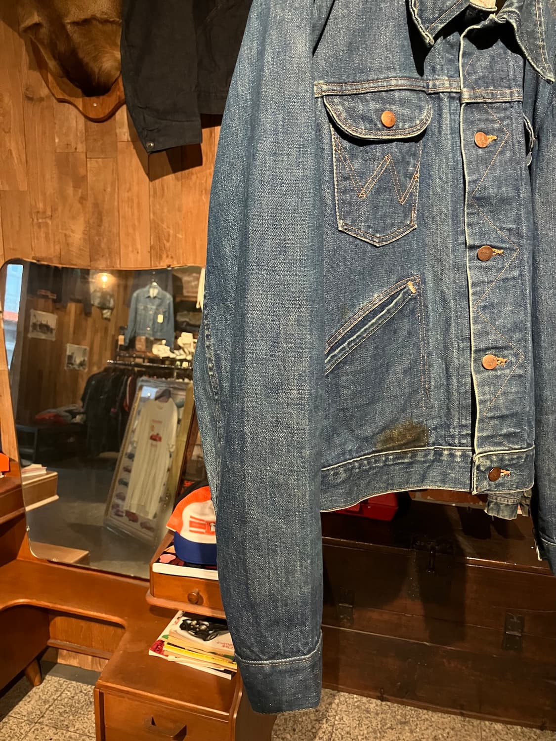 70s USA 빈티지 랭글러 124MJ 데님 자켓 상품이미지4