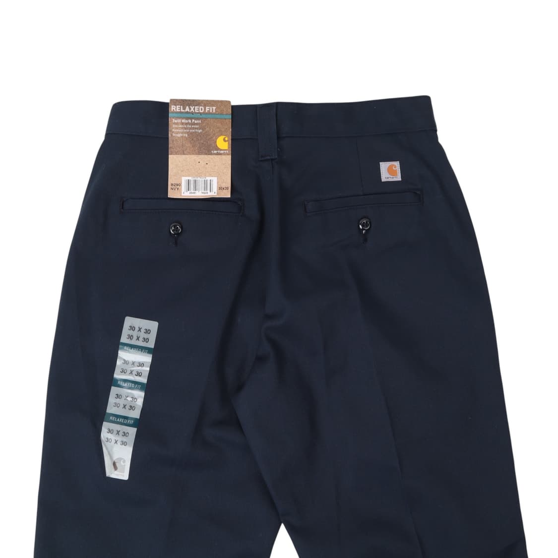 칼하트 네이비 B290 릴렉스드핏 코튼 워크 팬츠 상품이미지2