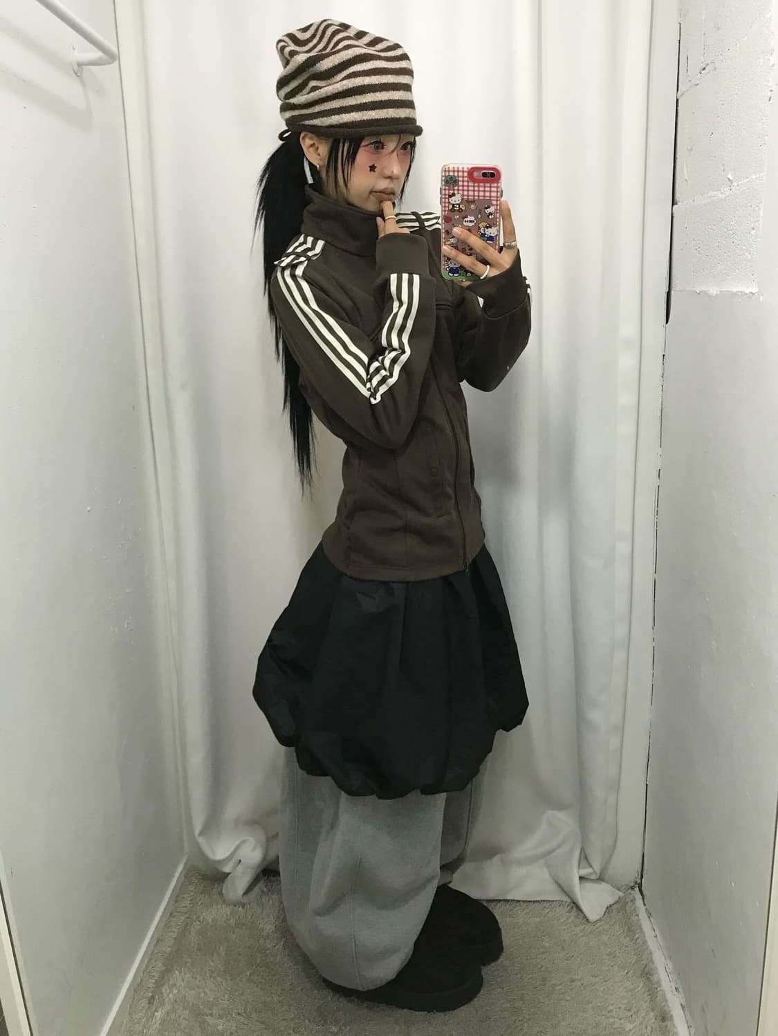 Adidas Brown Two-way Jersey ( Rare )  상품이미지2