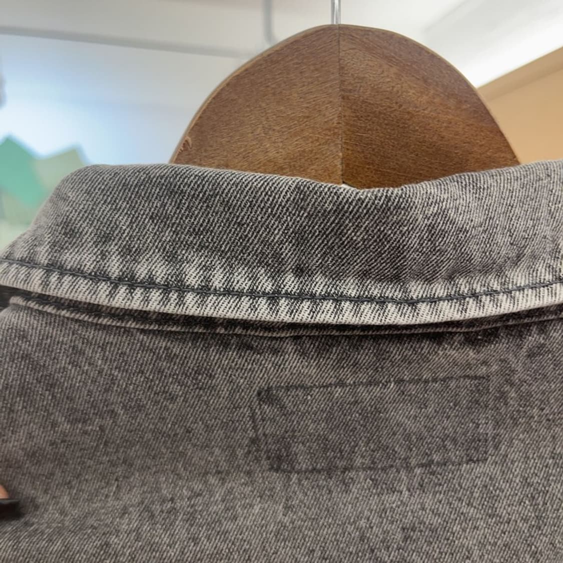 마하그리드 올드스쿨 빈티지 트러커 데님 자켓 L C07535 상품이미지8