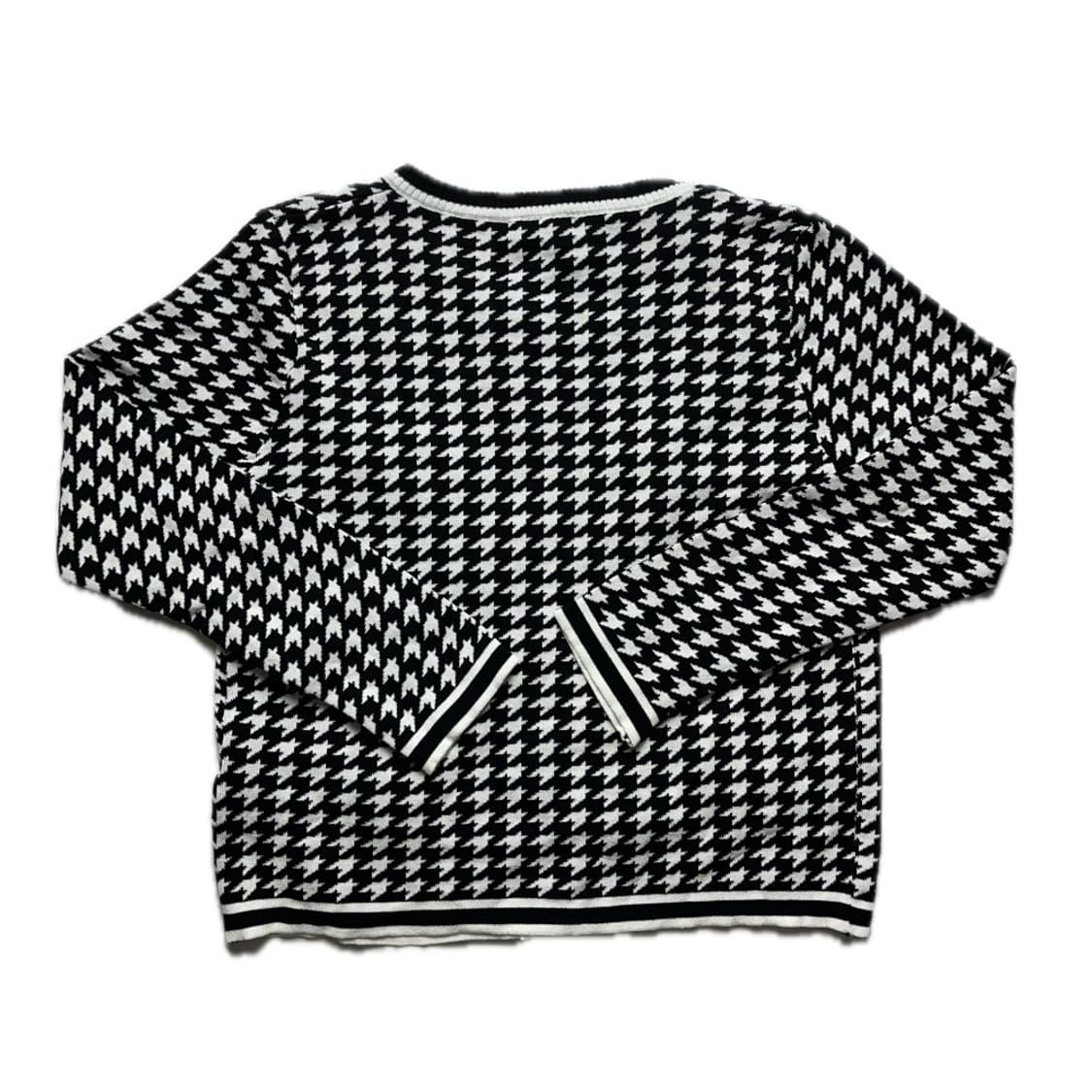 트위드 니트 가디건 금장 단추 상품이미지2