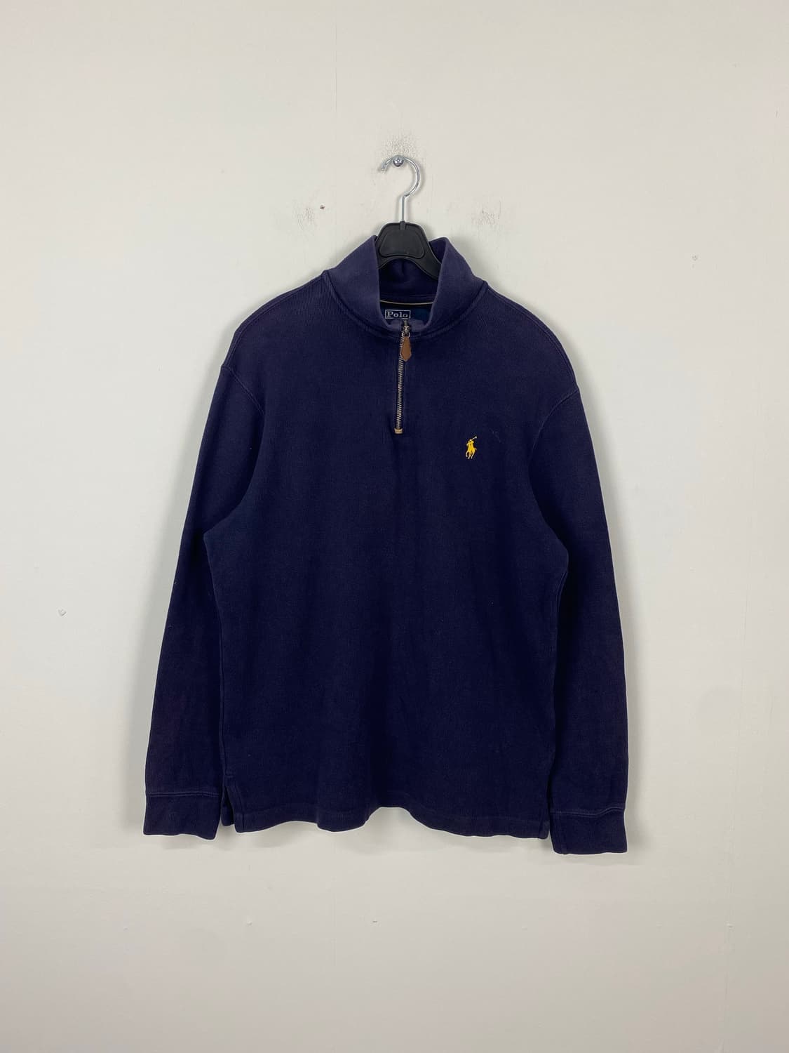 폴로 랄프로렌 네이비 반집업 코튼 니트 L <580> 상품이미지1
