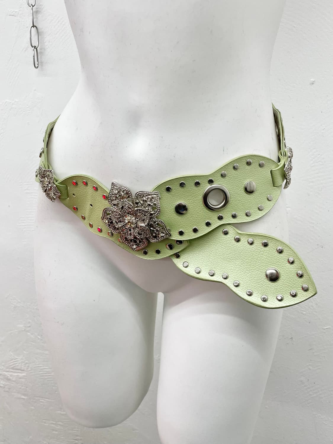 페어리 스터드 큐빅 플라워 벨트 상품이미지1