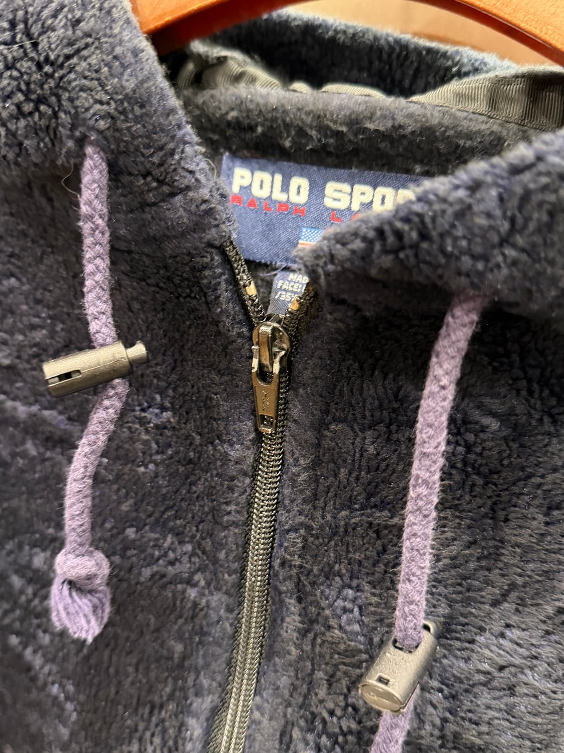 90s Polo Sport 폴로 스포츠 플리스 풀오버 후드 (USA) 상품이미지5