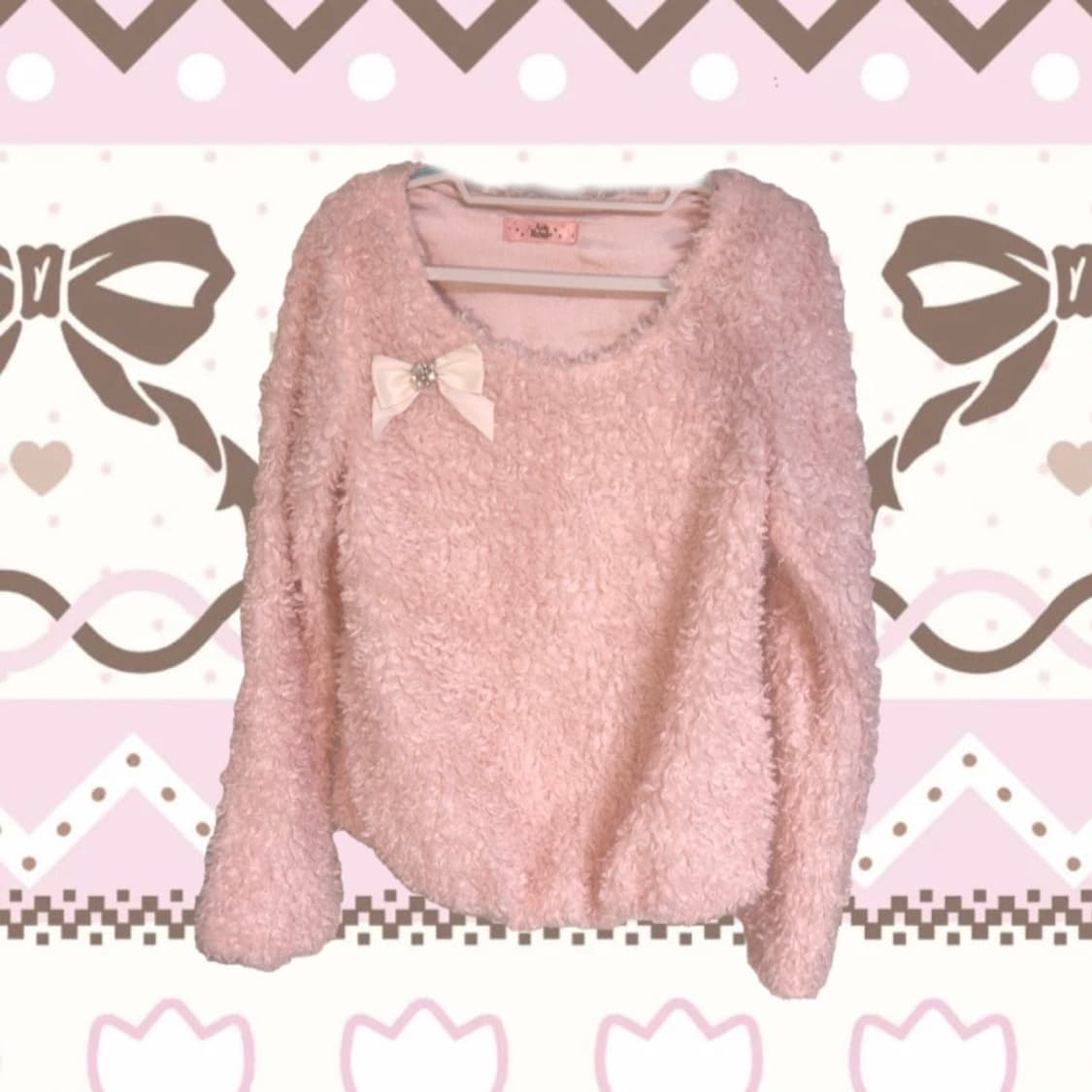 ꒰ა ♡ ໒꒱ 앙크루즈 / 히메갸루 폼폼이 탑 💝💕 상품이미지4