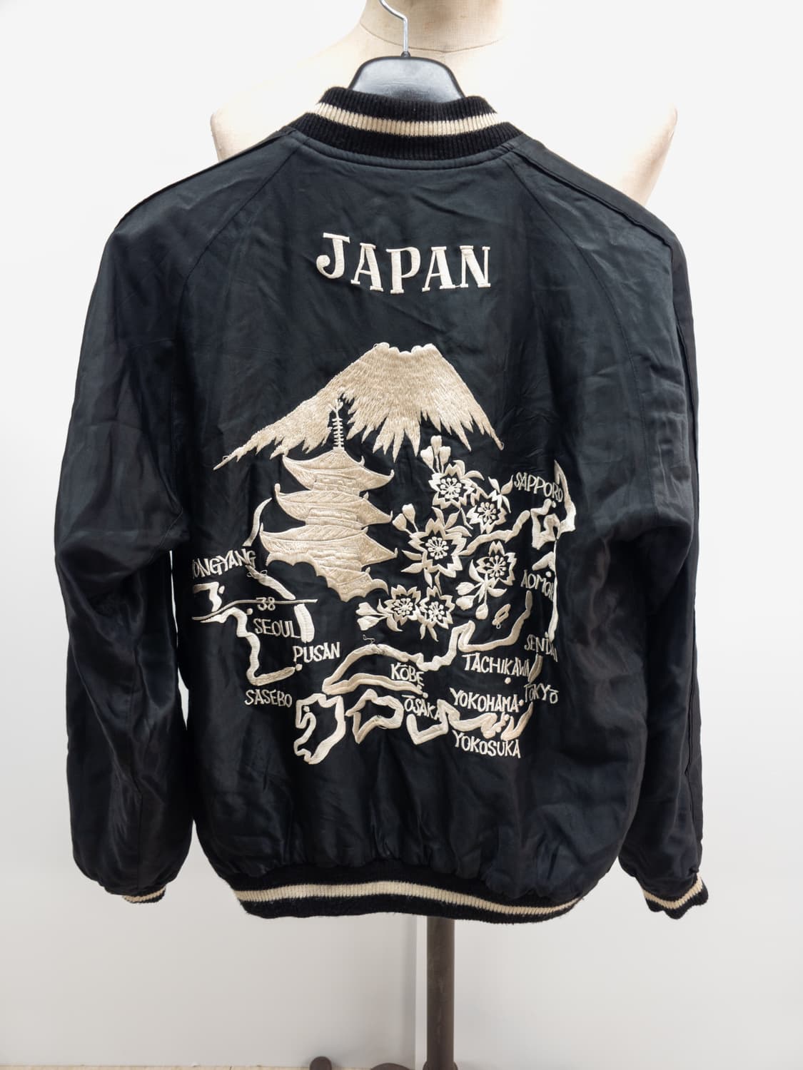 테일러토요 BlacktigerXjapanmap 리버시블 스카쟌 L 상품이미지2