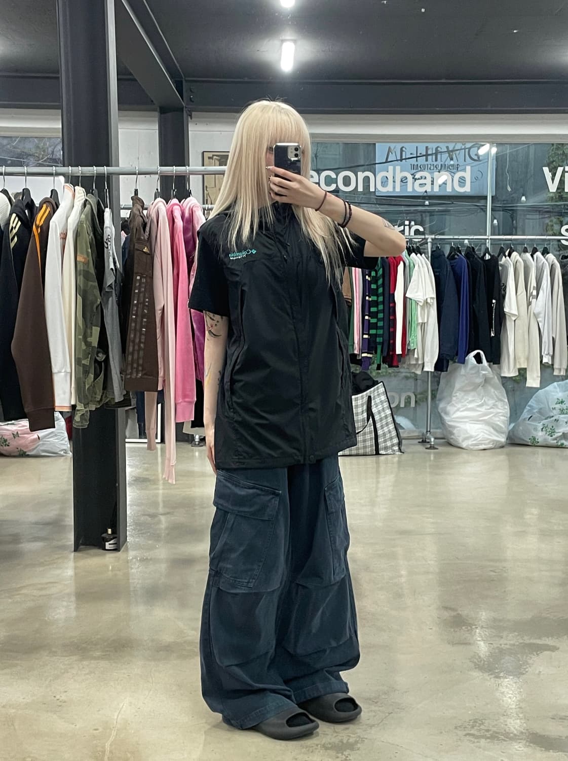 콜롬비아 티타늄 고프코어 바람막이 베스트 집업 상품이미지2