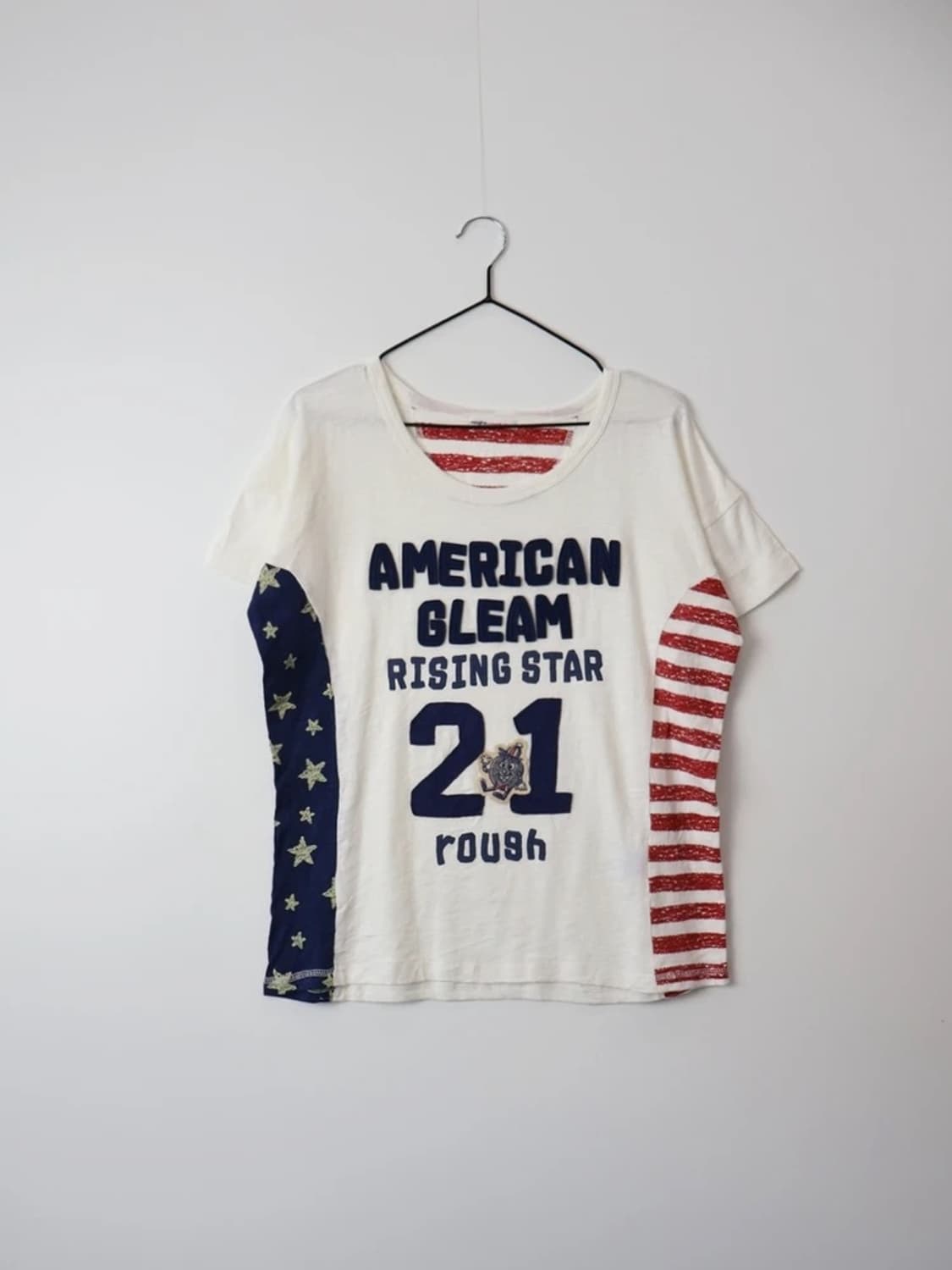 Rough American Flag Patchwork Tee 상품이미지4