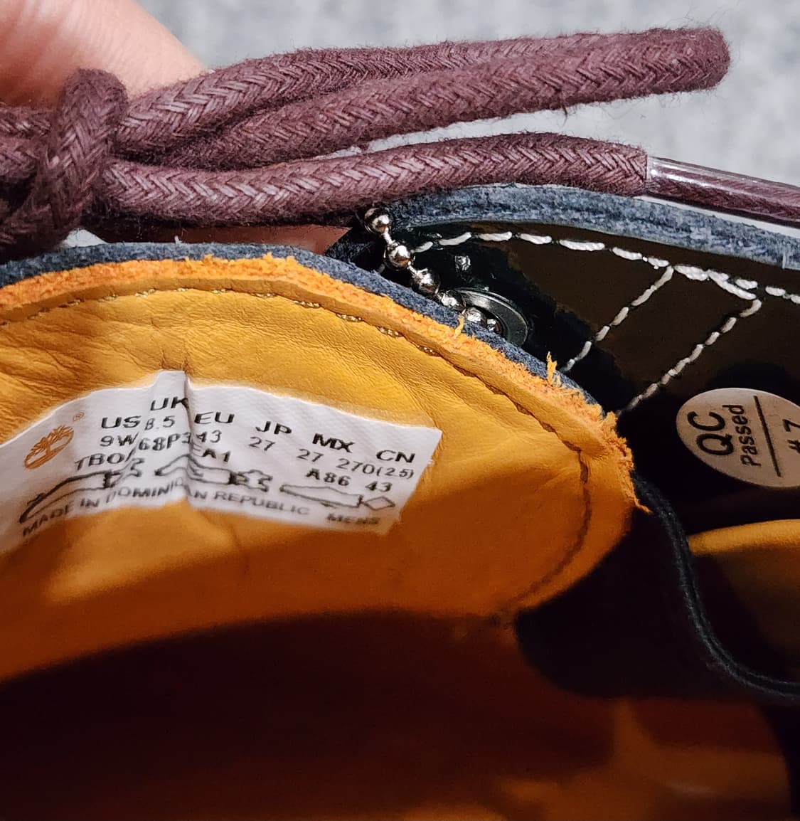 카시나 x 팀버랜드 3아이 웨지 비브람 다크 그린 보트슈즈 270 상품이미지10