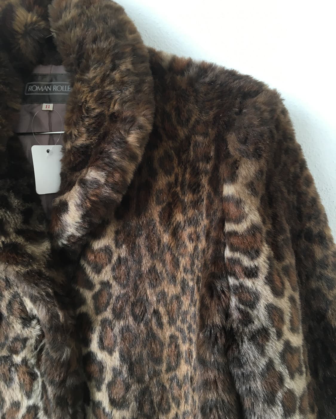 Fake fur leopard pattern jacket 상품이미지4