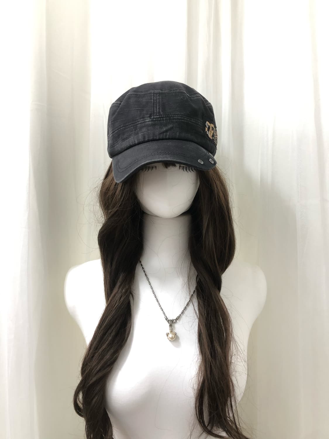 black grunge military cap 상품이미지3