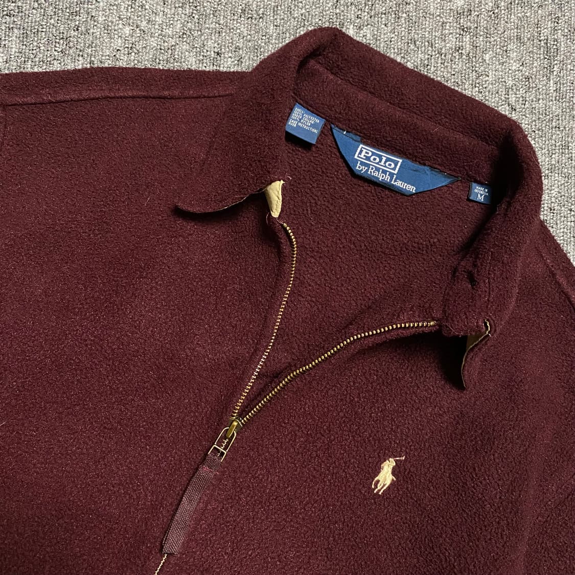🌊Polo Polatec burgundy swingtop jacket 상품이미지4