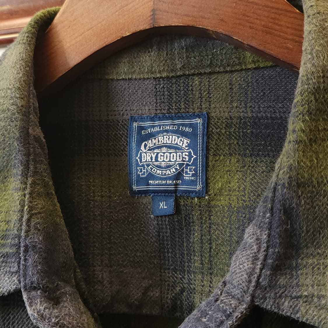 90s 아메리칸 빈티지 체크셔츠 헤비 플란넬 워크셔츠 퍼플 그린 m 상품이미지6