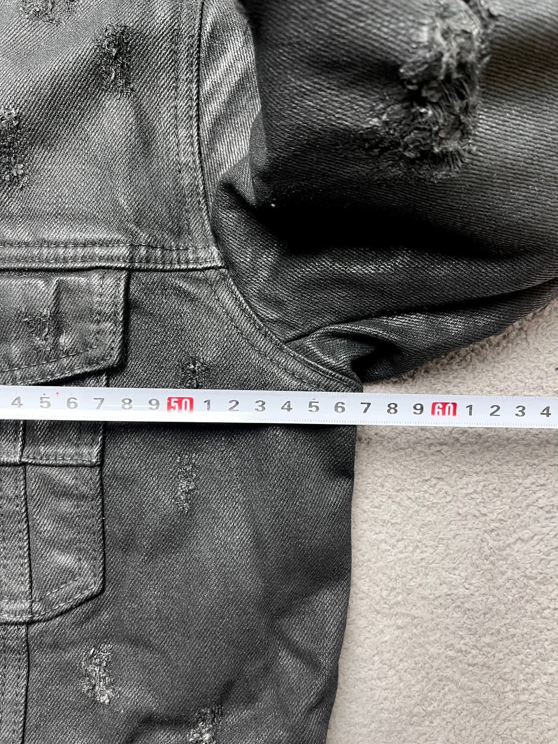 [L] LOPE 코팅진 데님자켓-100-105 상품이미지5