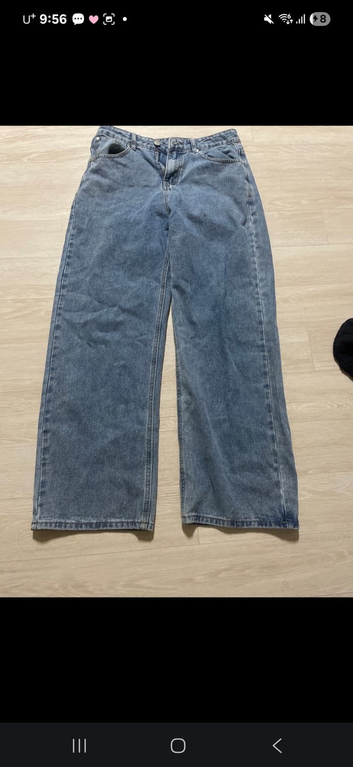 Agod 데님 와이드 팬츠 상품이미지1