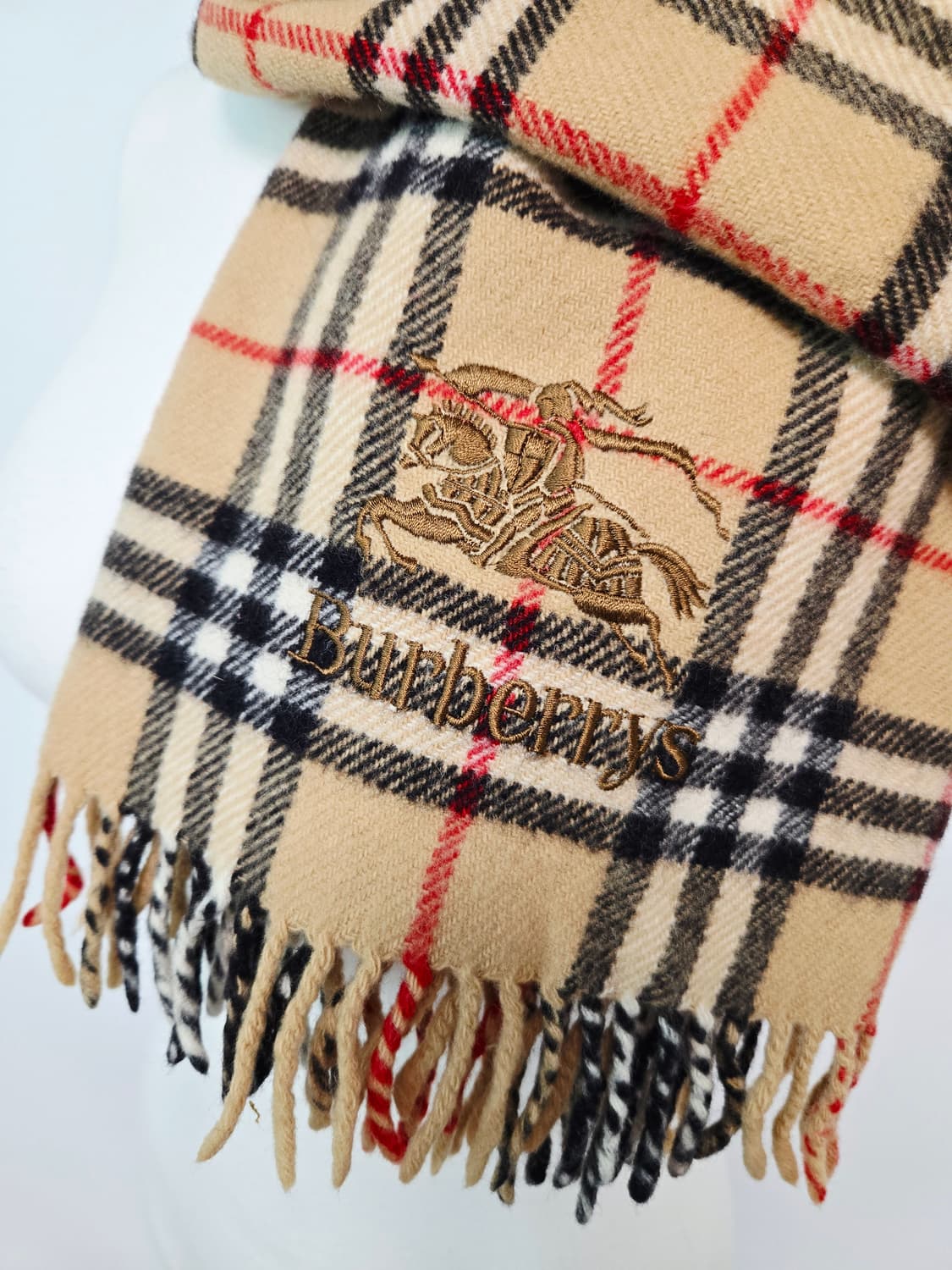 버버리 베이지 노바 체크 머플러 숄 블랭킷  상품이미지10