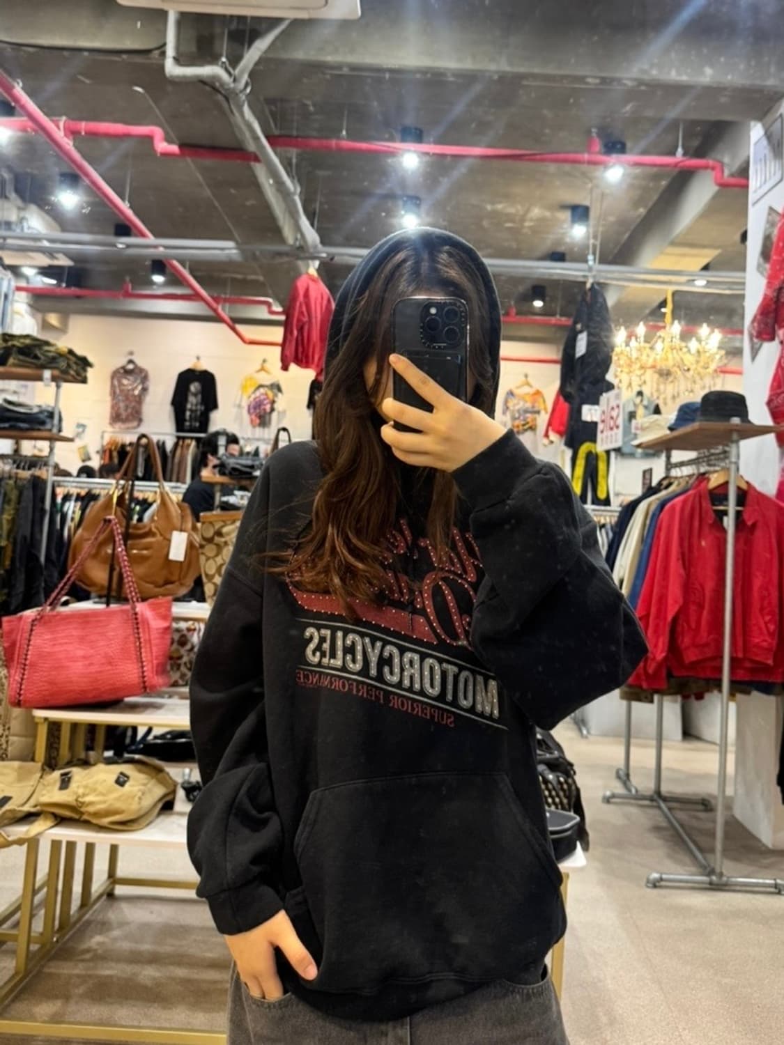 할리 데이비슨 프린팅 후드티셔츠 상품이미지4