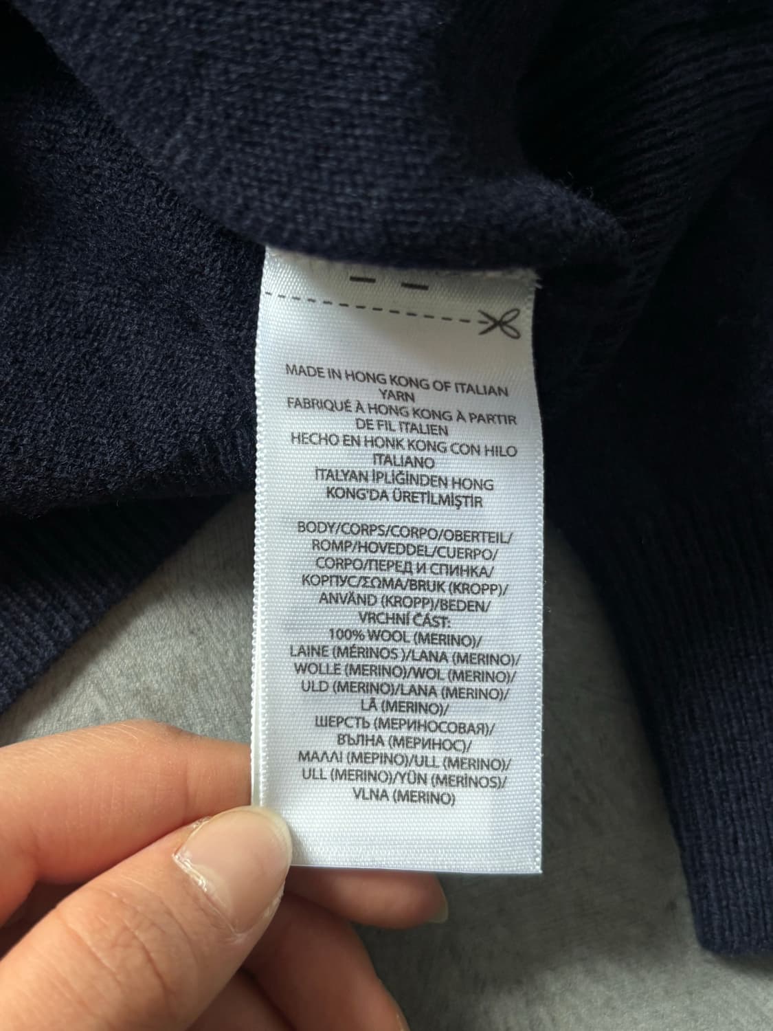 (새상품) Polo 폴로 랄프로렌 네이비 컬러 라운드 니트 상품이미지5