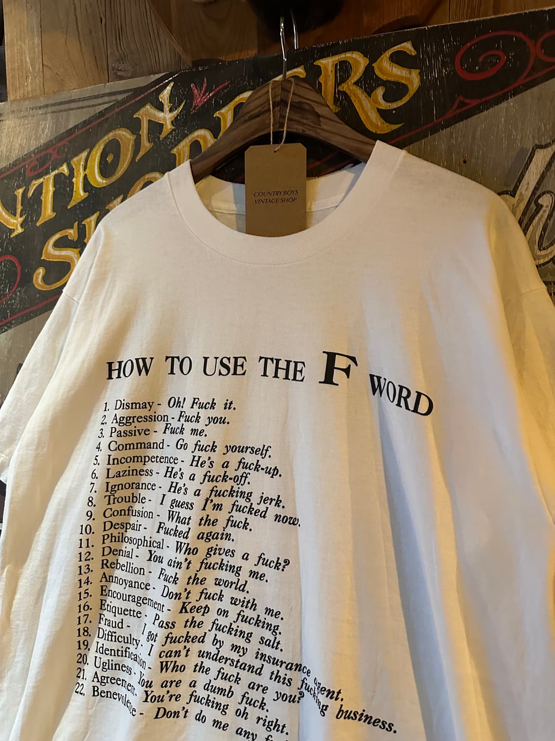 90s VINTAGE FUCK T SHIRT 상품이미지2
