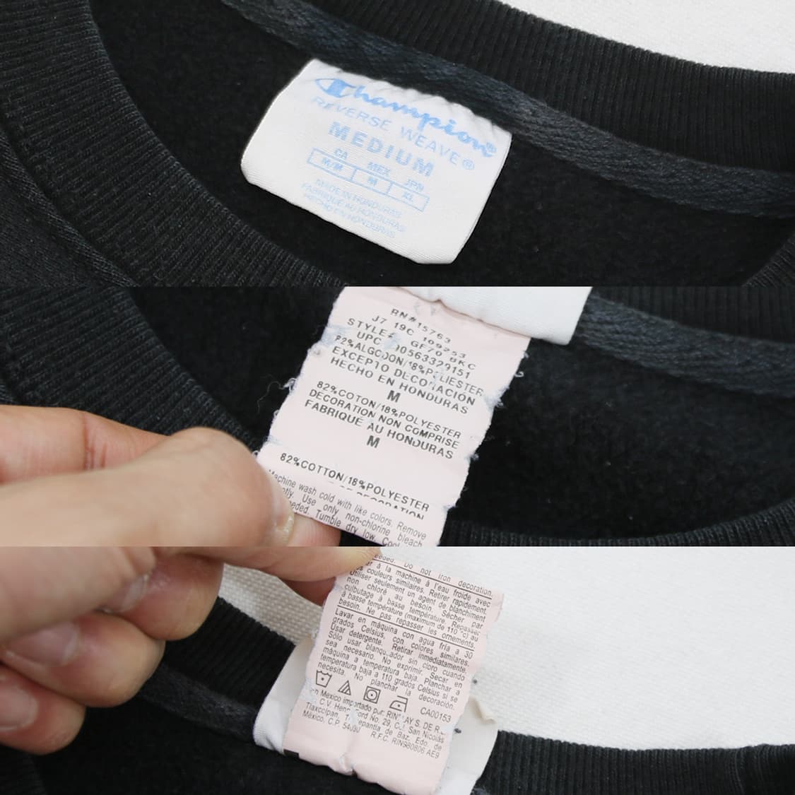 (착용컷) Champion 리버스 위브 스웻 셔츠 (남성용 100) 상품이미지6