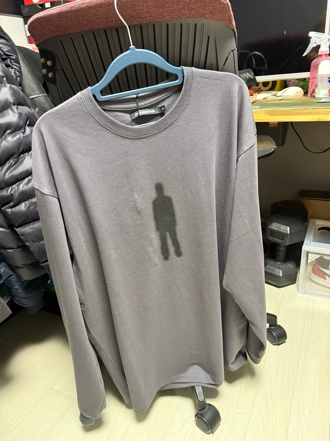 해칭룸 고스트 롱슬리브 차콜 4사이즈 상품이미지1