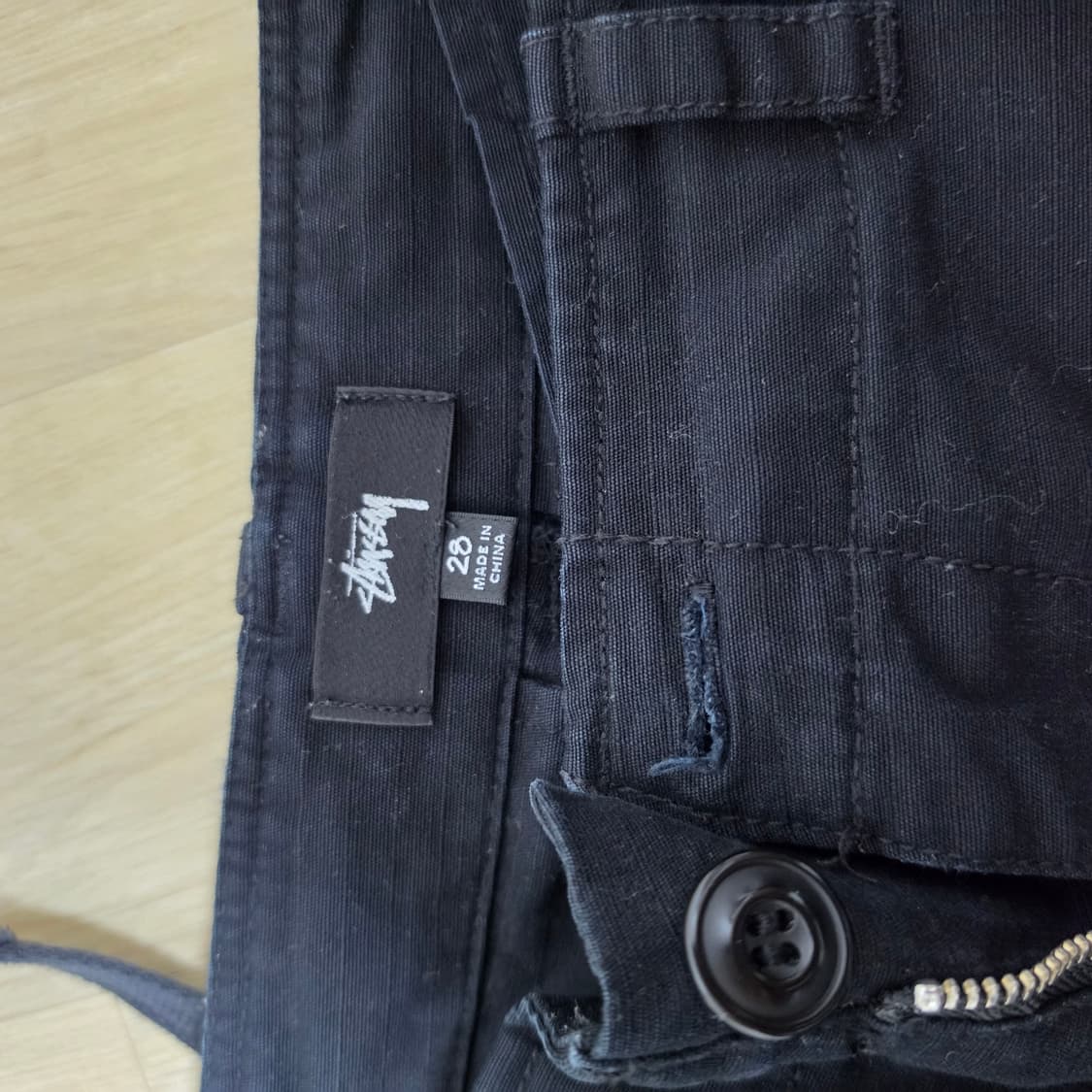 [28]스투시 립스탑 카고팬츠 블랙  상품이미지2