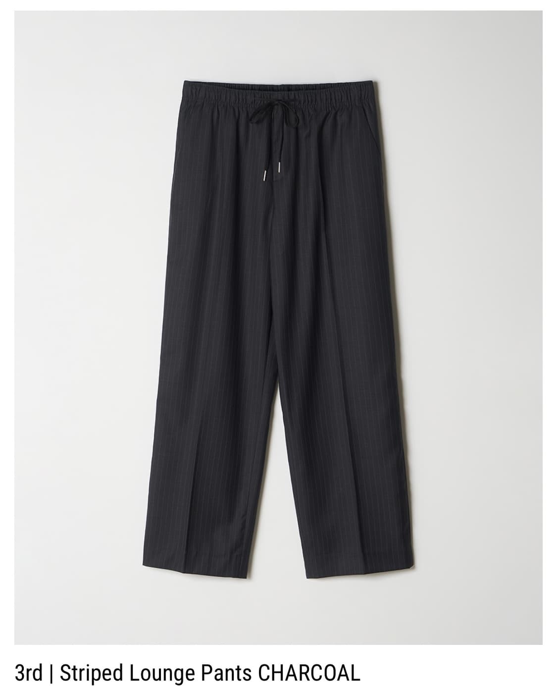 파세르 스트라이프 라운지 팬츠 차콜 상품이미지1