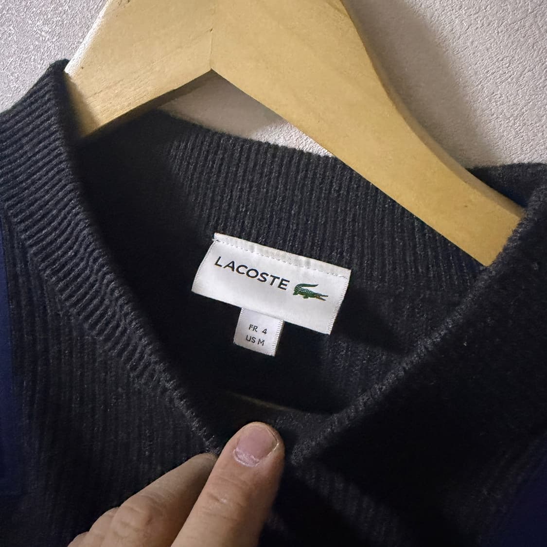 라코스테 남성 견장 니트 M (남성 95-슬림 100) 상품이미지4