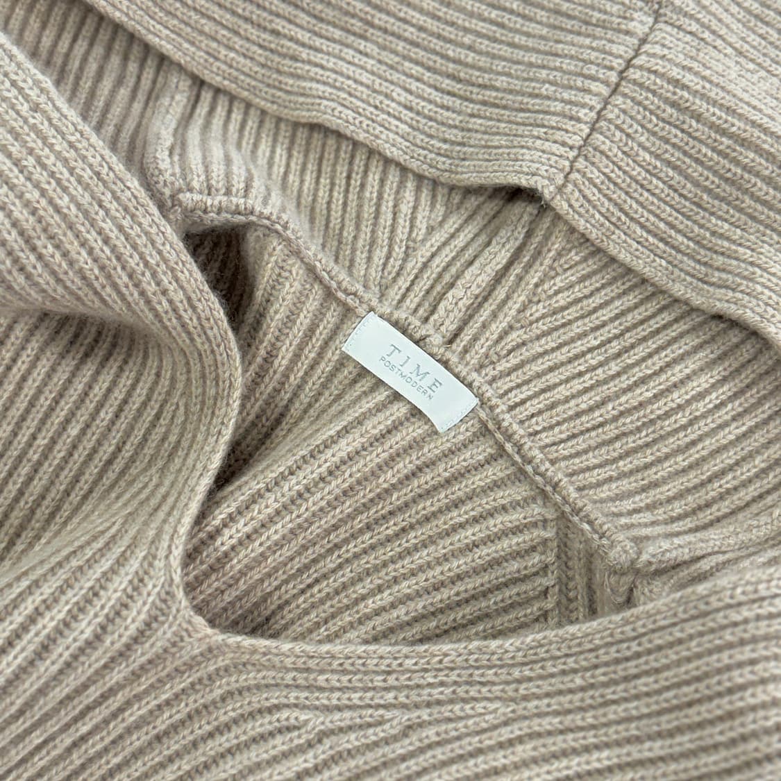타임 캐시미어100 후드 니트 베스트 상품이미지2