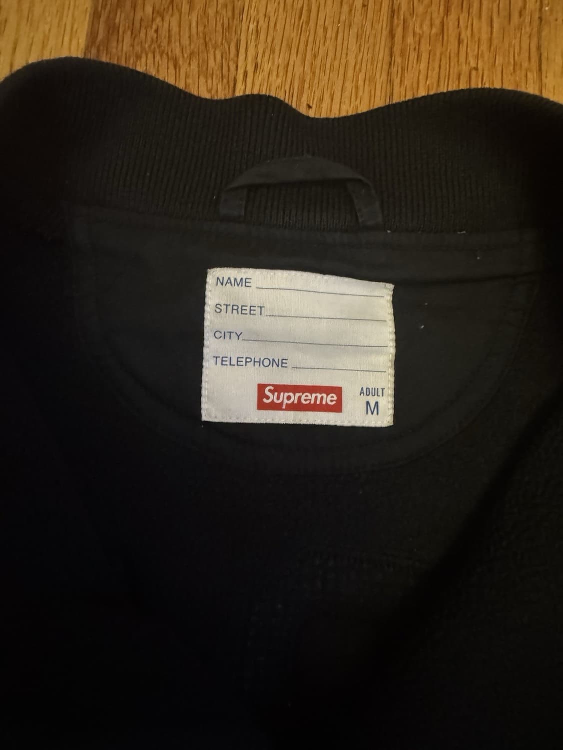 슈프림 폴라텍 바시티 붐버 자켓 블랙 상품이미지3