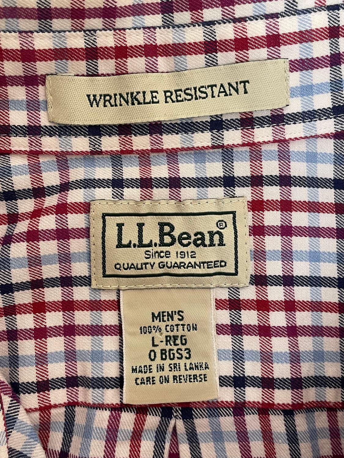 [LLBean] 체크패턴 셔츠 상품이미지1