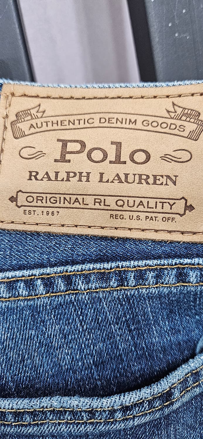 (큐알정품 최신형)폴로 랄프로렌 블루 데님 청바지 36X32 상품이미지3